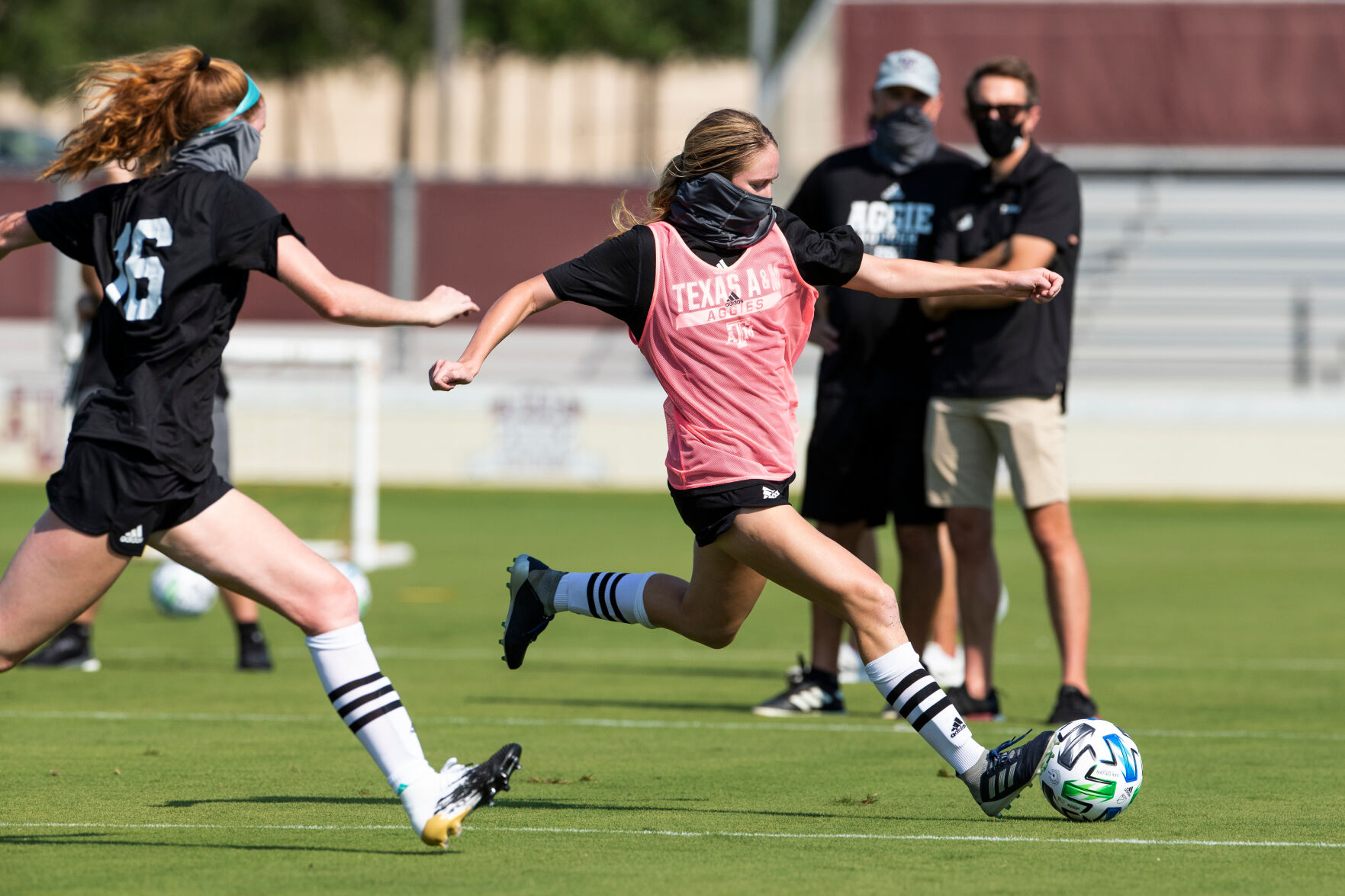 Texas A&M preseason soccer practice